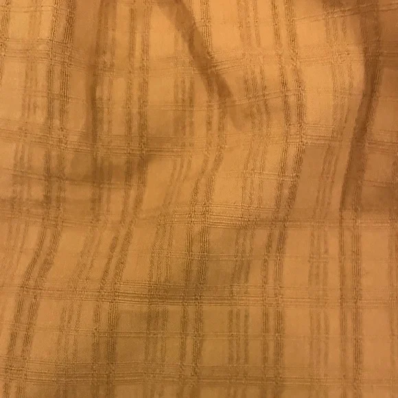 Madewell Brown/Mustard Square Neck Top with Balloon sleeve - Picture 6 of 9